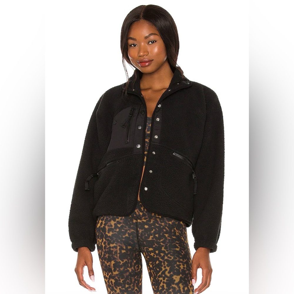FP Movement by Free People Black Teddy Jacket